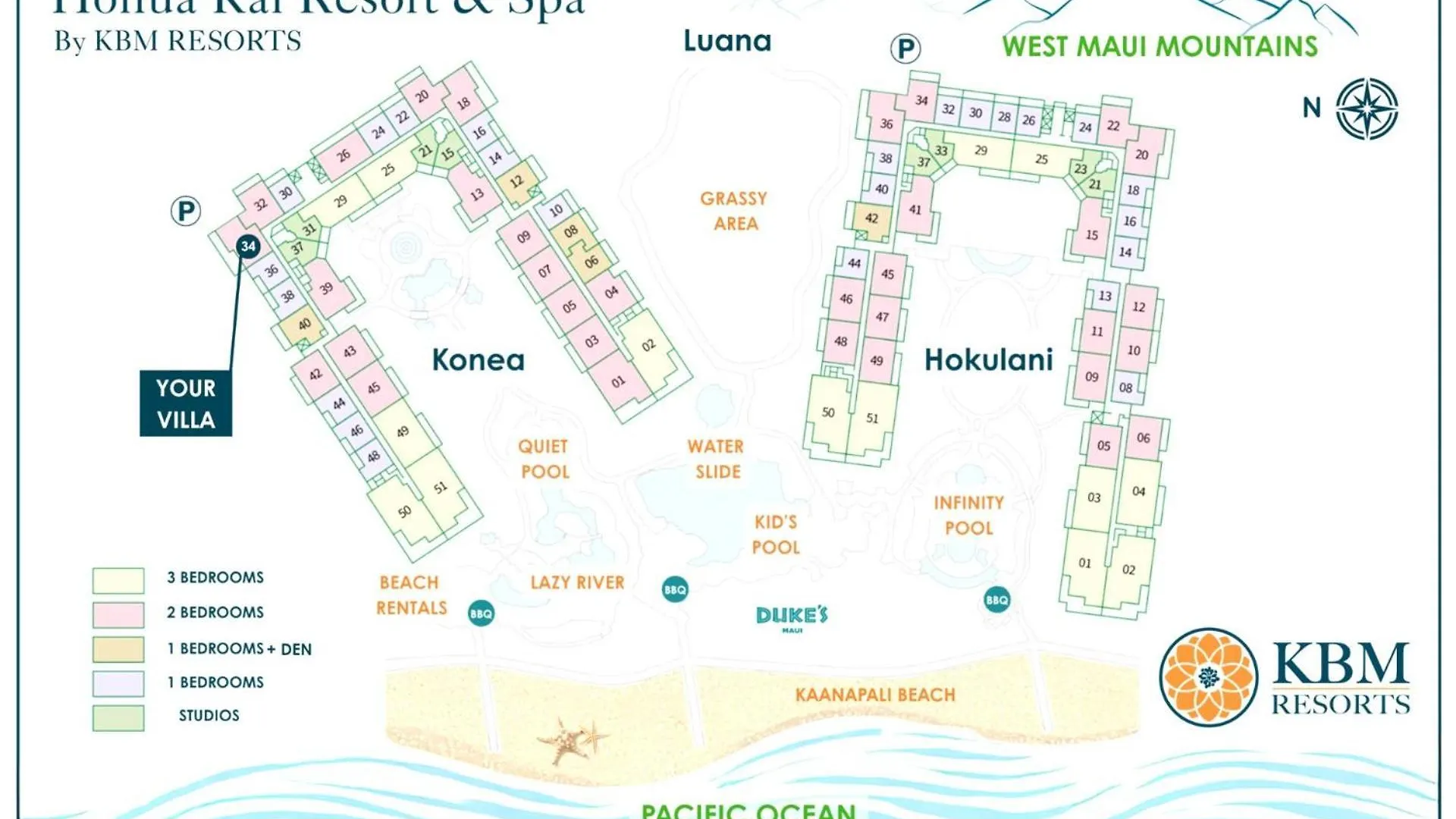 Kbm Resorts Free Car Honua Kai Konea Hkk-234 Xl Lanai Corner Villa Ocean Views Kaanapali United States